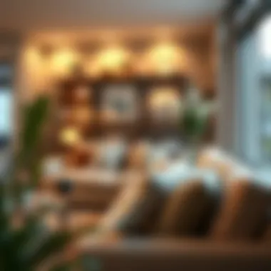 Cozy living room featuring wedge support pillows enhancing decor