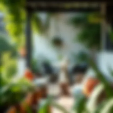 Lush Greenery for Small Patios Lush greenery enhances a small patio space