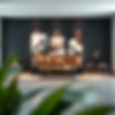 Versatile arrangement of an office sleeper couch in a professional setting