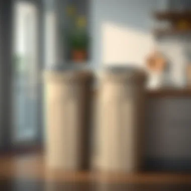 Organized waste management with a dual trash can setup