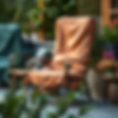 Variety of materials used in outdoor chair covers