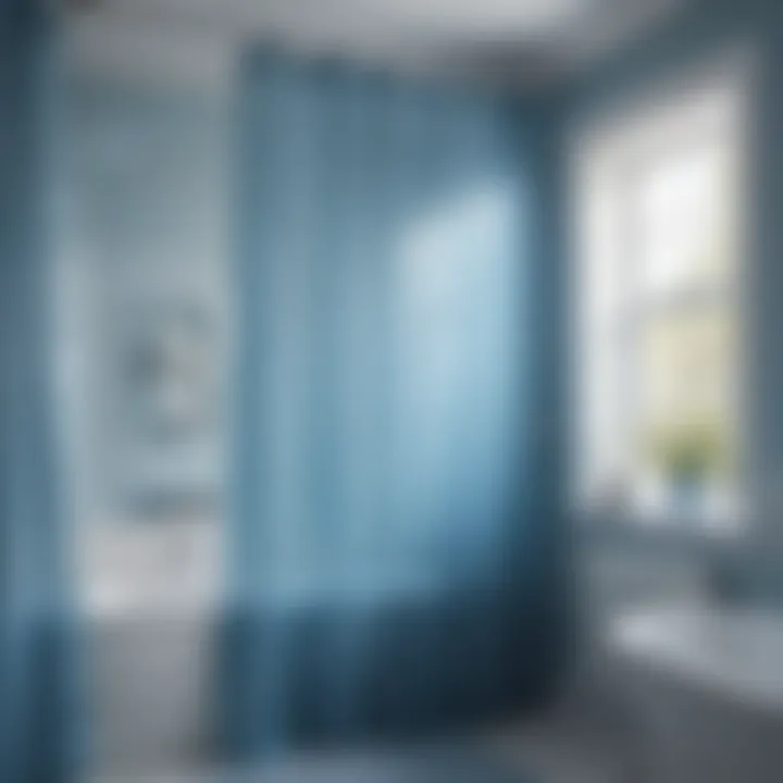 Color psychology and ambiance created by sheer blue in interior spaces