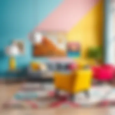 Vibrant Design: Using Color to Enhance Seating Coordination Colorful living space showcasing a sofa and matching armchair