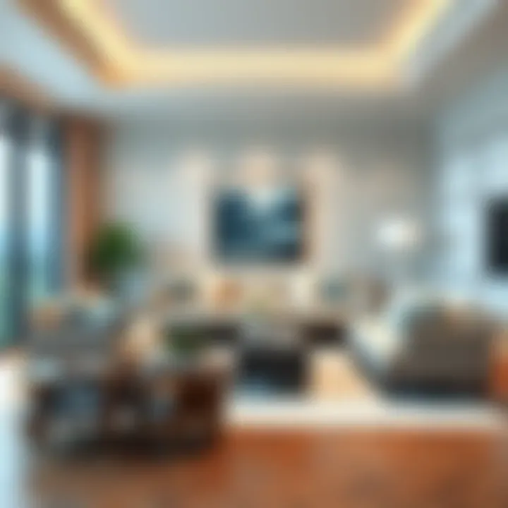 Sophisticated Coordinated Seating in a Contemporary Space Elegant living room featuring a matching sofa and chair set