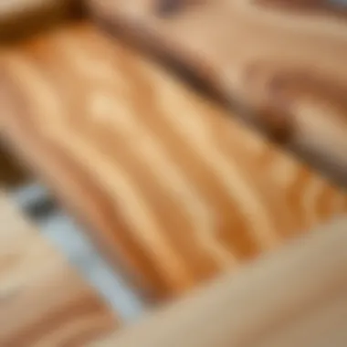 The Beauty of Natural Wood Grain Close-up of diverse wood grain patterns in bed frame construction