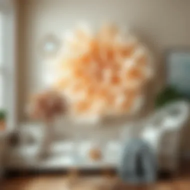 An innovative DIY project showcasing coffee filters used in a unique art piece.