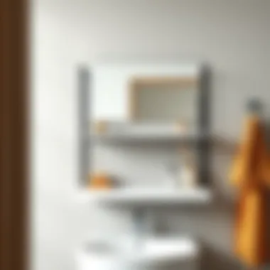 Elegant three-tier bathroom counter shelf showcasing modern design