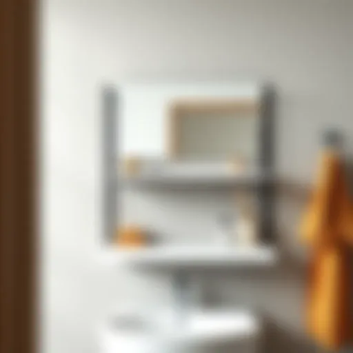 Elegant three-tier bathroom counter shelf showcasing modern design