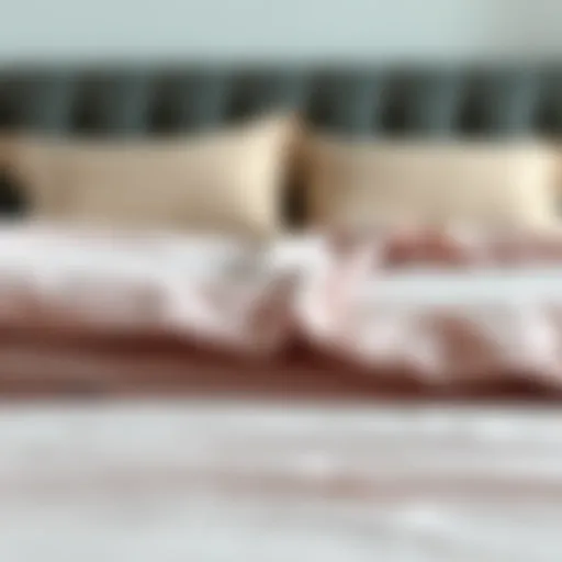 High-quality twin fitted sheets showcasing texture and color