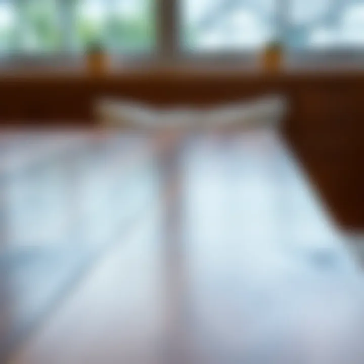 Quality Materials for Lasting Use Close-up of materials used in a two-person breakfast nook table