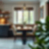 Elegant Design for Cozy Dining Stylish two-person breakfast nook table in a modern kitchen setting