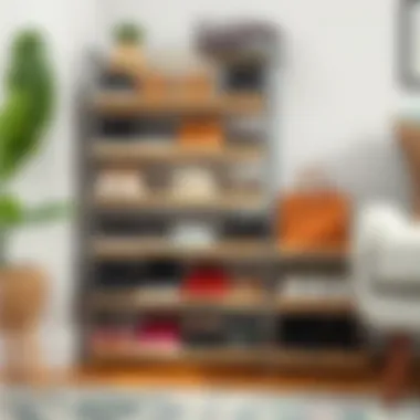 DIY shoe rack showcasing creativity and design