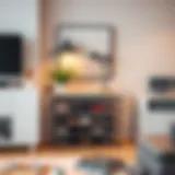 Stylish shoe rack complementing modern decor