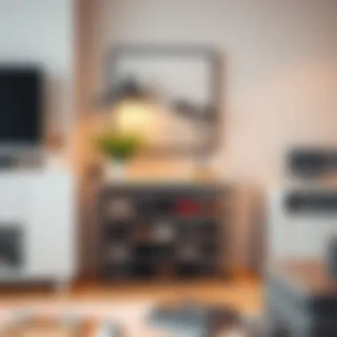 Stylish shoe rack complementing modern decor