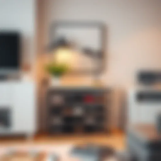 Stylish shoe rack complementing modern decor